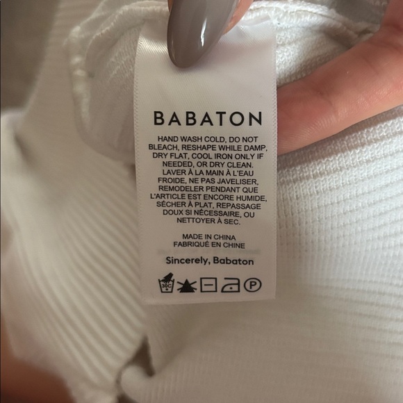 Babaton Cream Ribbed Tank Top - Picture 3 of 4
